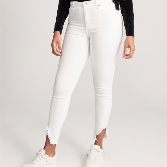 DONATED: Abercrombie High Rise Ankle Jeans - Picture 1 of 8